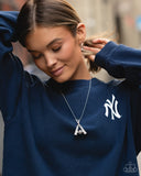 Play Ball! - White - Baseball Bat Necklace