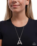 Play Ball! - White - Baseball Bat Necklace