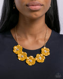 Floral Favor - Yellow - Paparazzi Accessories