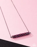 Timelessly Twinkling - Red - Paparazzi Short Necklace - Pink Diamond Exclusive