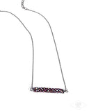 Timelessly Twinkling - Red - Paparazzi Short Necklace - Pink Diamond Exclusive