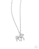 Stallion Statement - Silver - Horse Necklace