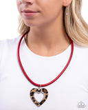 Ferocious Flirt - Red - Papaparazzi Accessories
