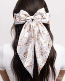 Fluttering Flowers - White - Paparazzi Accessories Hair Bow