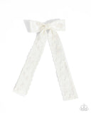 Carefree Coquette - White - Paparazzi Accessories Hair Bow