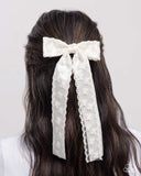 Carefree Coquette - White - Paparazzi Accessories Hair Bow