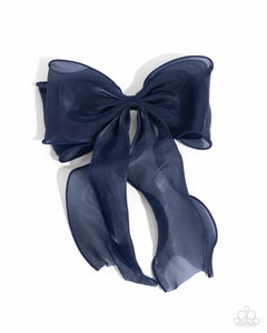 Streamlined Serenade - Blue - Paparazzi Accessories Hair Bow