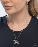 Darling Dachshund - Silver - Dog Necklace