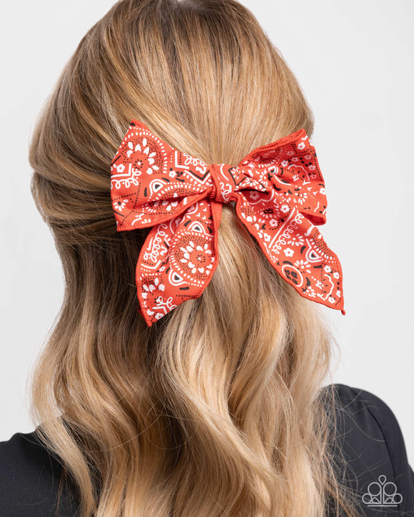 Bandana Bravado - Red  - Bow