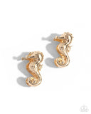 Sea Horse Statement - Gold