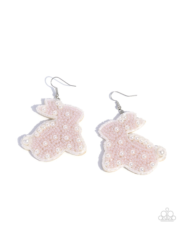 Easter Elegance - Pink - Bunny Earrings