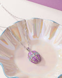 Faberge Flair - Purple - Easter Egg Necklae