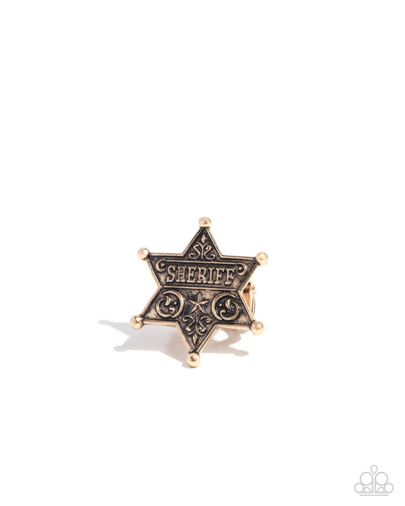 Sheriffs Star - Gold