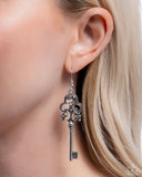 Chateau Chic - Silver - Key Earrings