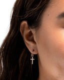 Daily Divinity - Silver - Cross Hoop Earrings