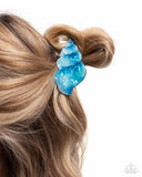 Smooth Seashell - Blue - Claw Clip