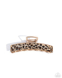 Cheetah Clip - Brown - Hair Claw Clip
