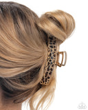 Cheetah Clip - Brown - Hair Claw Clip