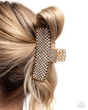 Glittery Gesture - Gold - Claw Clip