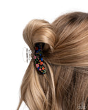 Floral Formal - Black- Claw Clip