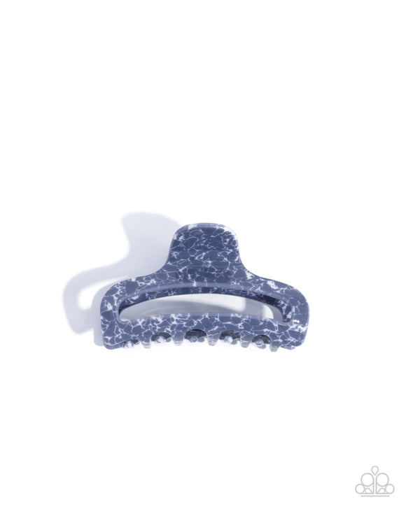 Marbled Model - Silver - Claw Clip