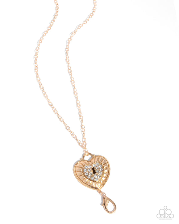 Panoramic Padlock - Gold