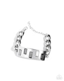 Staggered Shimmer - Silver