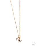 Blessed Brilliance - Gold - Cross Necklace