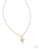 Graceful Glory - Gold - Cross Necklace