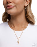 Graceful Glory - Gold - Cross Necklace