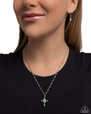 Graceful Glory - White - Cross Necklace