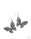 Fresh Flutter - White - Butterfly Earrings