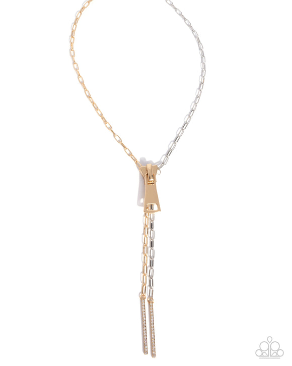 Zipper Zeal - Necklace