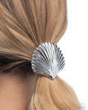 Short Seashell - Silver - Hair Tie