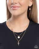 Eternal Embrace - Gold - Cross Necklace