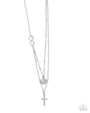 Eternal Embrace - Silver - Cross Necklace