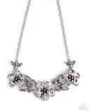 Soaring Song - Multi - Butterfly Floral Necklace