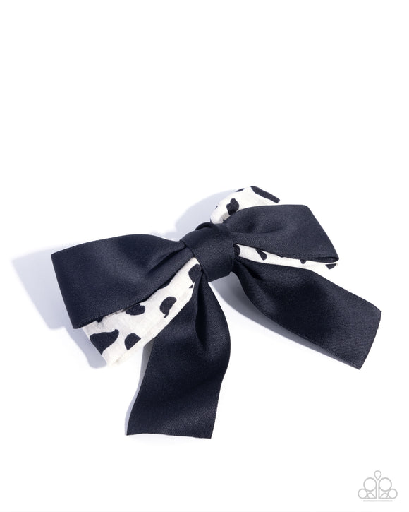 Cow Chic - White - Hair Bow