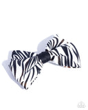 Zealous Zebra - White - Hair Bow