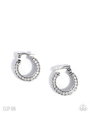 Date Night Debut - White - CLIP-on Earrings