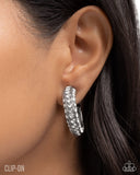 Date Night Debut - White - CLIP-on Earrings