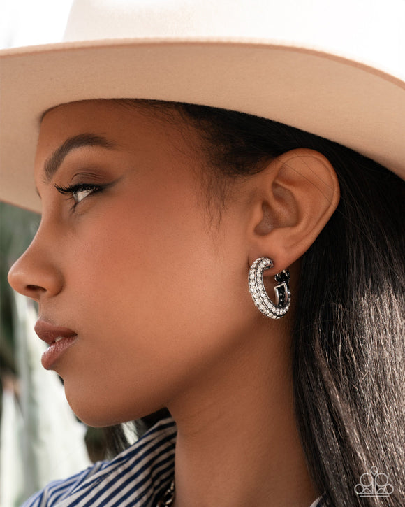 Date Night Debut - White - CLIP-on Earrings