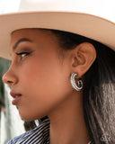 Date Night Debut - White - CLIP-on Earrings