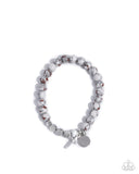 Devout Debut - White - Cross Bracelet