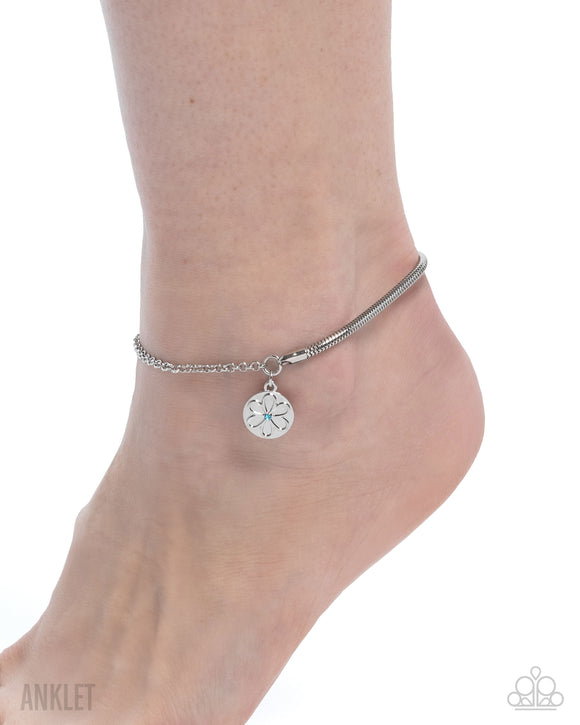 Glistening Growth - Blue - Anklet