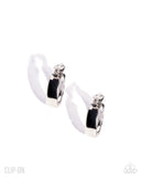 Sleek Spell - Silver - Clip-on Earrings