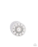 Posh Paladin - White - Pearl Brooch