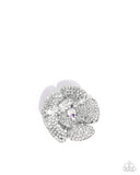 Festive Flourish - White - Brooch