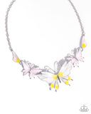 Floating Feature - Yellow - Butterfly Necklace