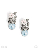 Elegant Evolution - Blue - Clip-on Earrings